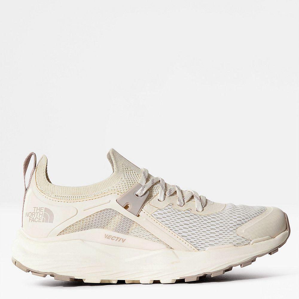 The North Face Vectiv Hypnum Γυναικεια Παπούτσια Για Trail Τρέξιμο - Ασπρα / Γκρι Ασημι (IELN49523)